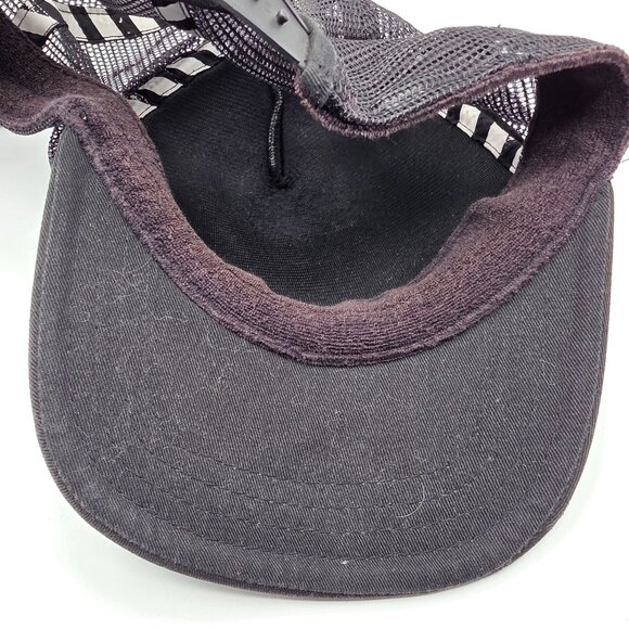 Vans Gray Black Trucker Snapback Logo Hat Mesh Back Casual Outdoors Travel - Picture 8 of 8